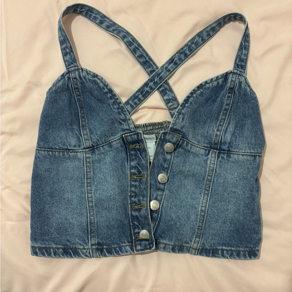 Denim Blue Women's Top